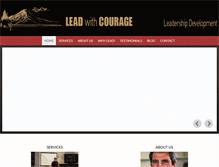 Tablet Screenshot of leadwithcourage.com